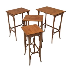 Vienna Secession Bentwood Nesting Tables by Michael Thonet for Thonet, 1900s